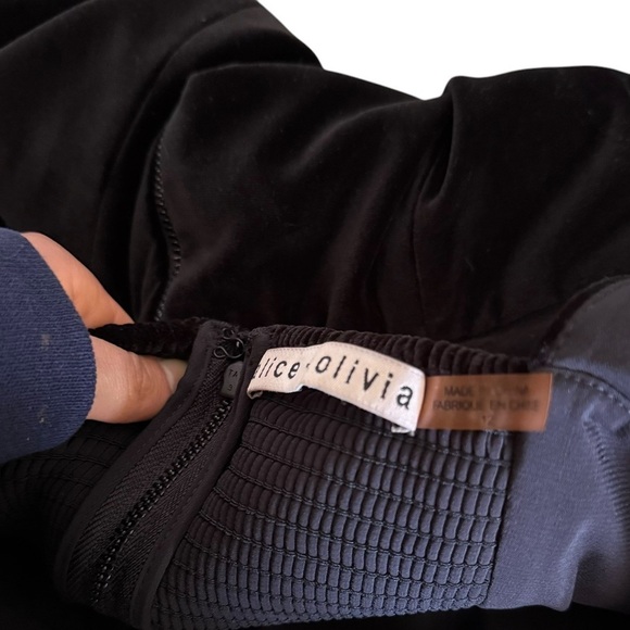 Alice + Olivia Taylum Velvet Mini Dress - Picture 7 of 8